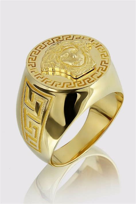 versace ring mens gold